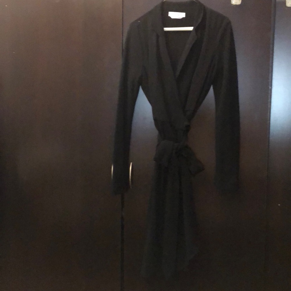 Vintage Maxmara long sleeve wrap suit dress